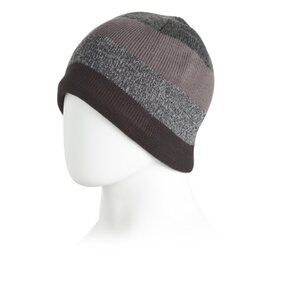 TURTLE FUR Black Heather Wool Blend Ocean Ragg Beanie